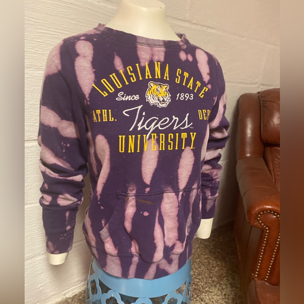 Customized LSU sweatshirt
